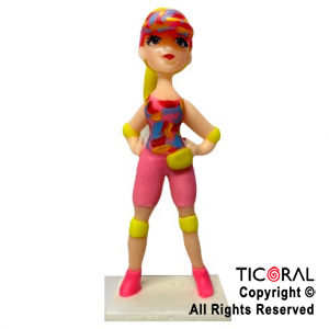ADORNO BARBIE GYM PORCELANA FRIA x 1